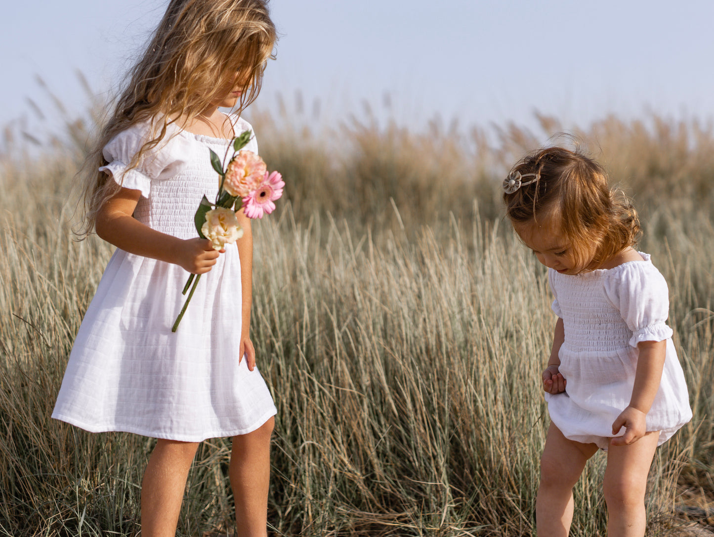 Mikrí Theá Organic Cotton Flora Smock Dress