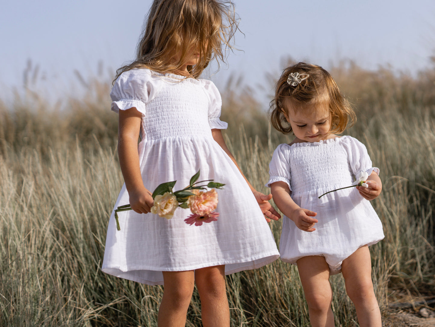 Mikrí Theá Organic Cotton Flora Smock Dress