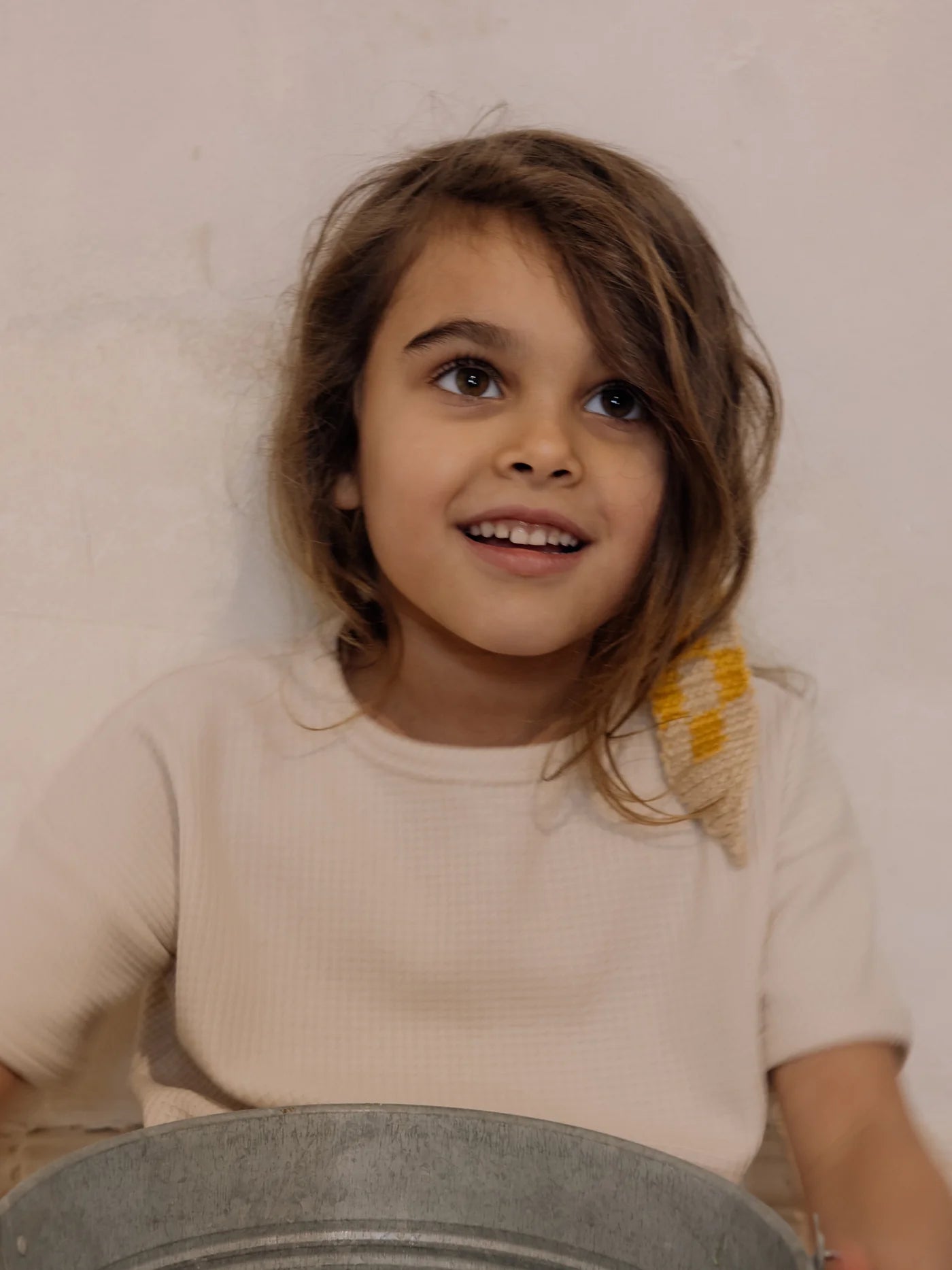 Organic Zoo Ceramic White Waffle Boxy T-Shirt