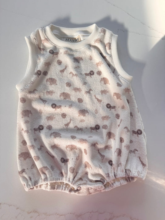 Maxims Safari Terry Romper