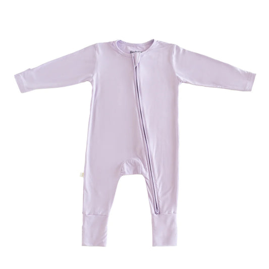 Hushabye Zippered Sleepsuit in Lilac