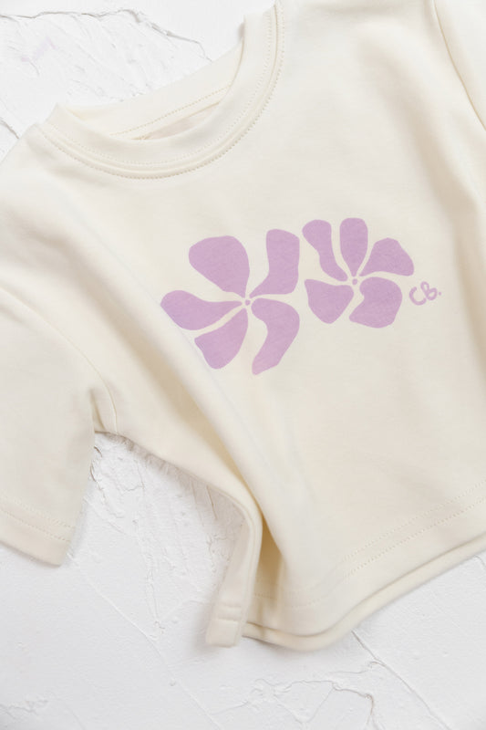 Cinnamon Baby Big Island Tee - Lilac