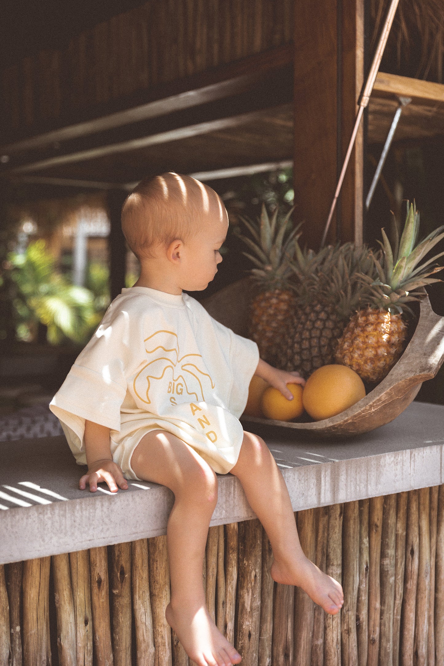 Cinnamon Baby Big Island Romper - Mustard