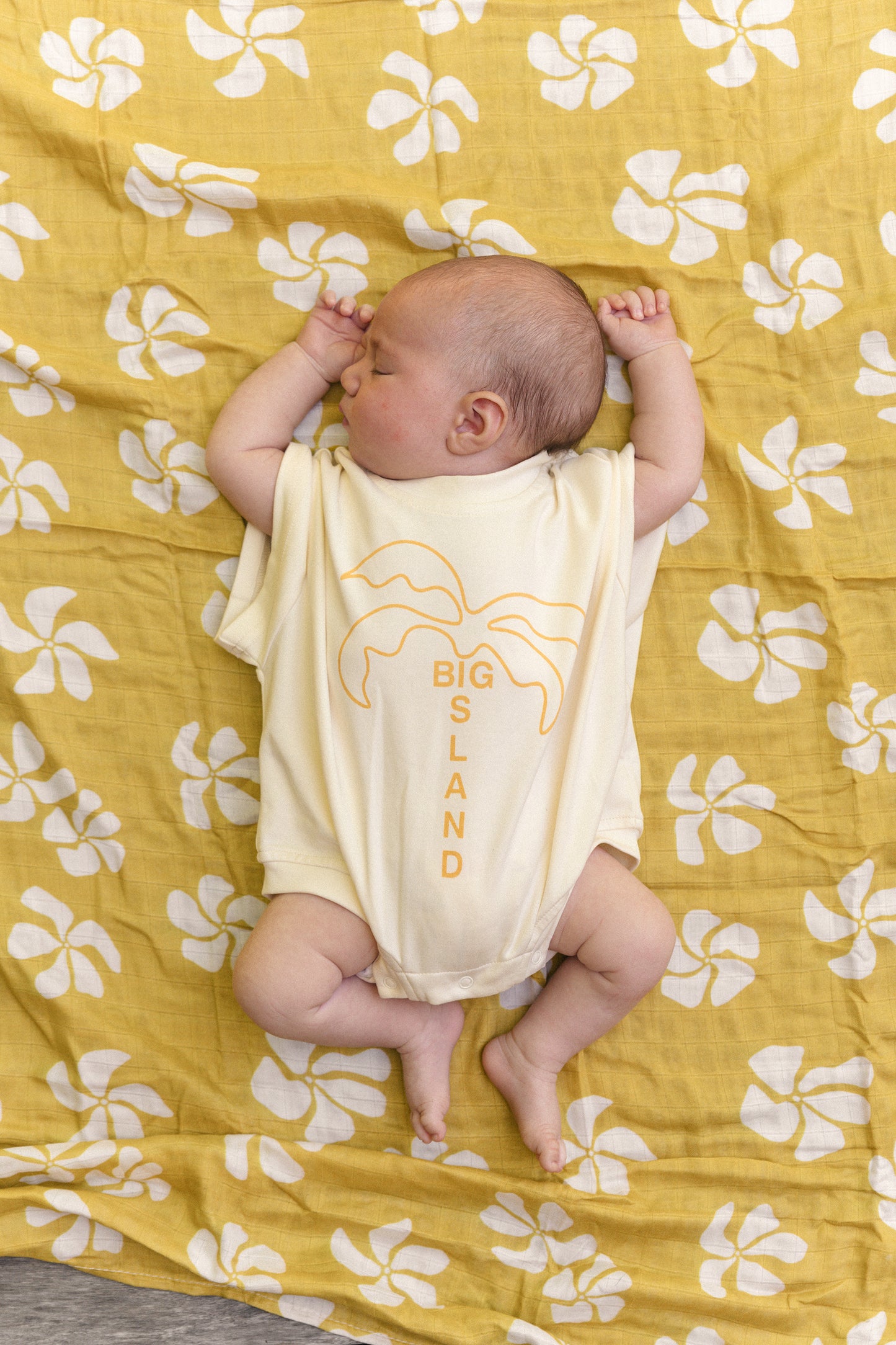 Cinnamon Baby Big Island Romper - Mustard
