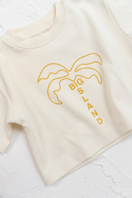 Cinnamon Baby Big Island Tee - Mustard