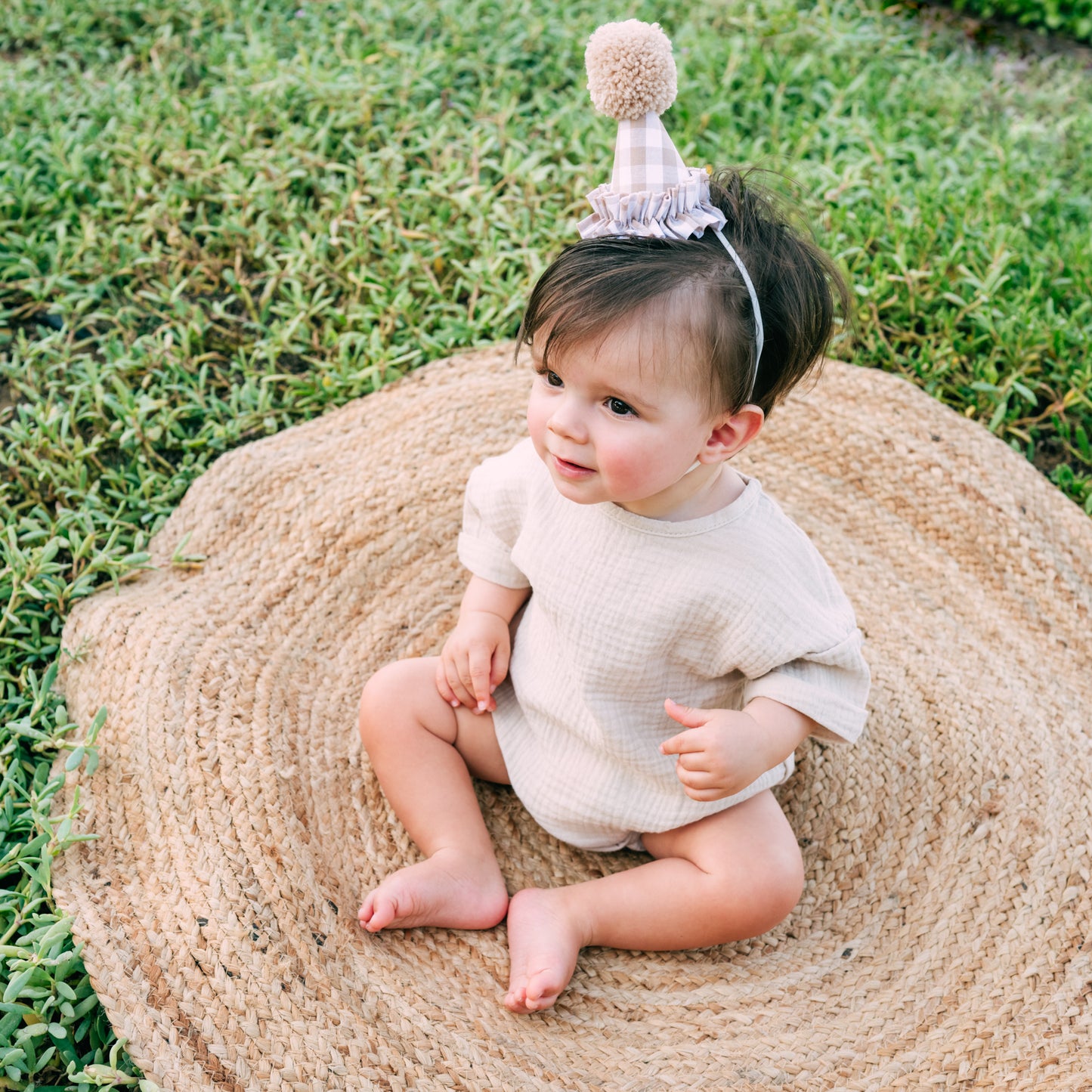 Riley Bubble Hem Organic Cotton Unisex Romper