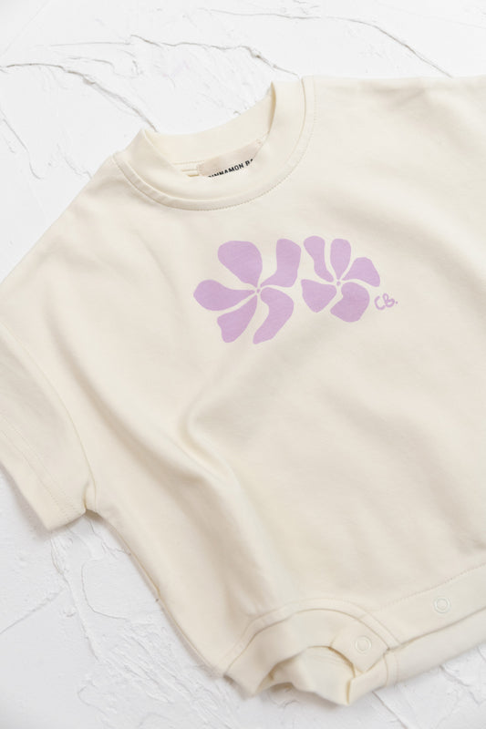 Cinnamon Baby Big Island Romper - Lilac