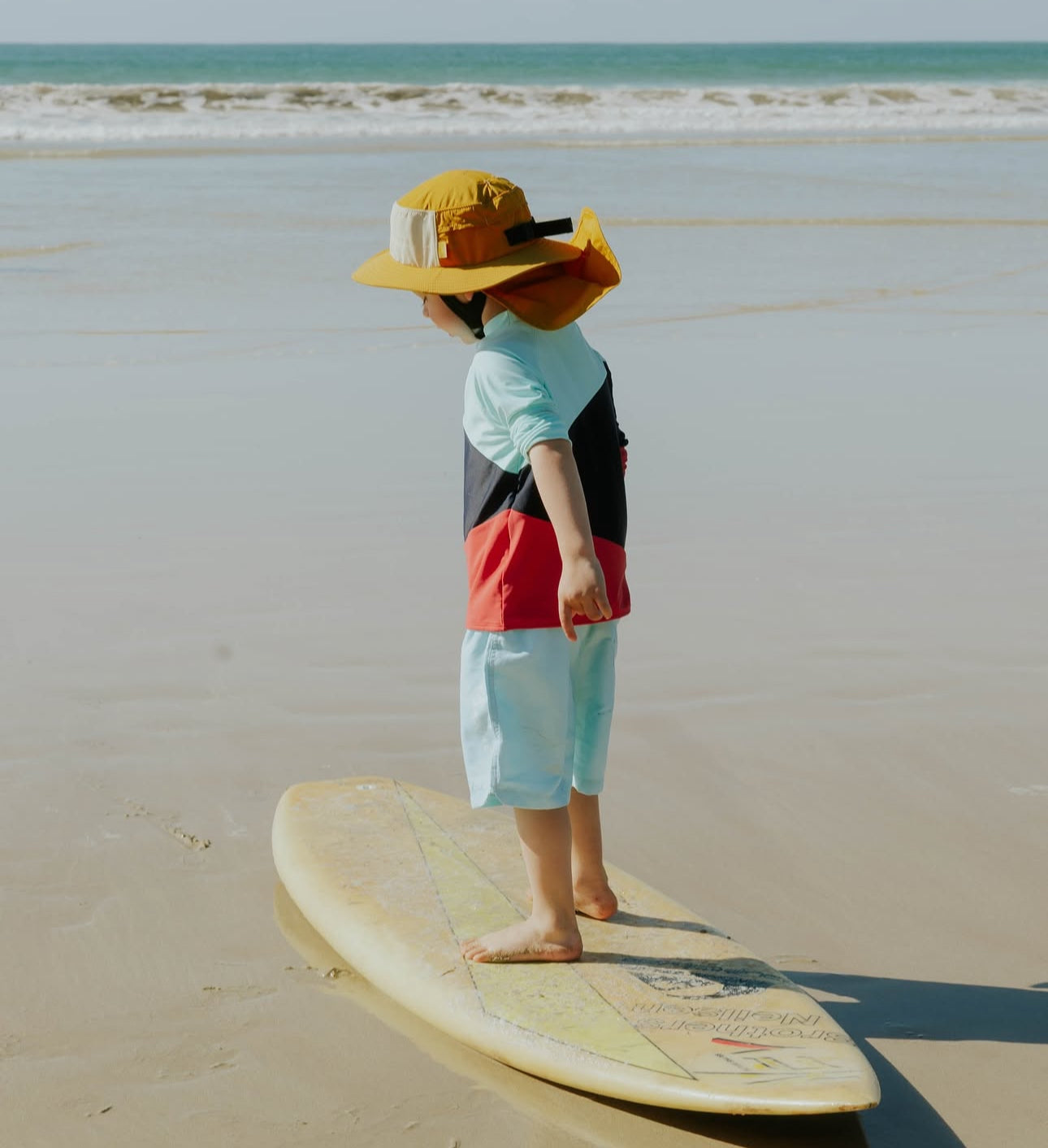 Töastie Unisex Swim Top in Hamptons Blue