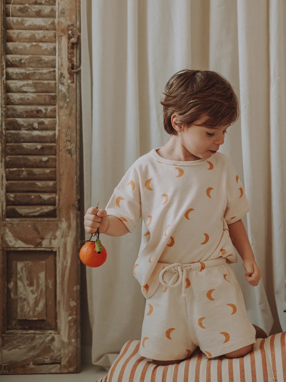 Organic Zoo Honey Midnight Terry Rope Shorts