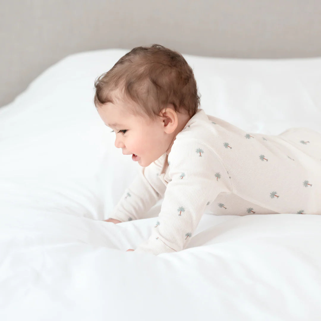 Hushabye Zippered Sleepsuit in Date Palm