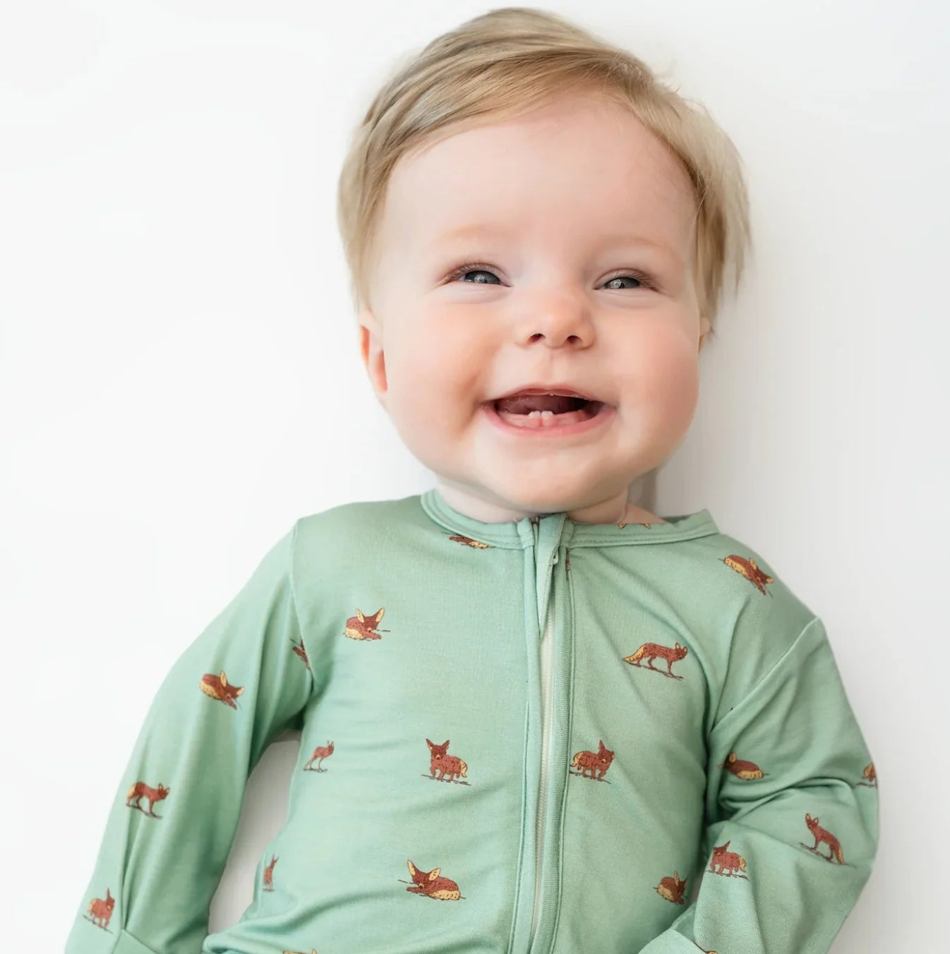 Hushabye Zippered Sleepsuit in Desert Fox
