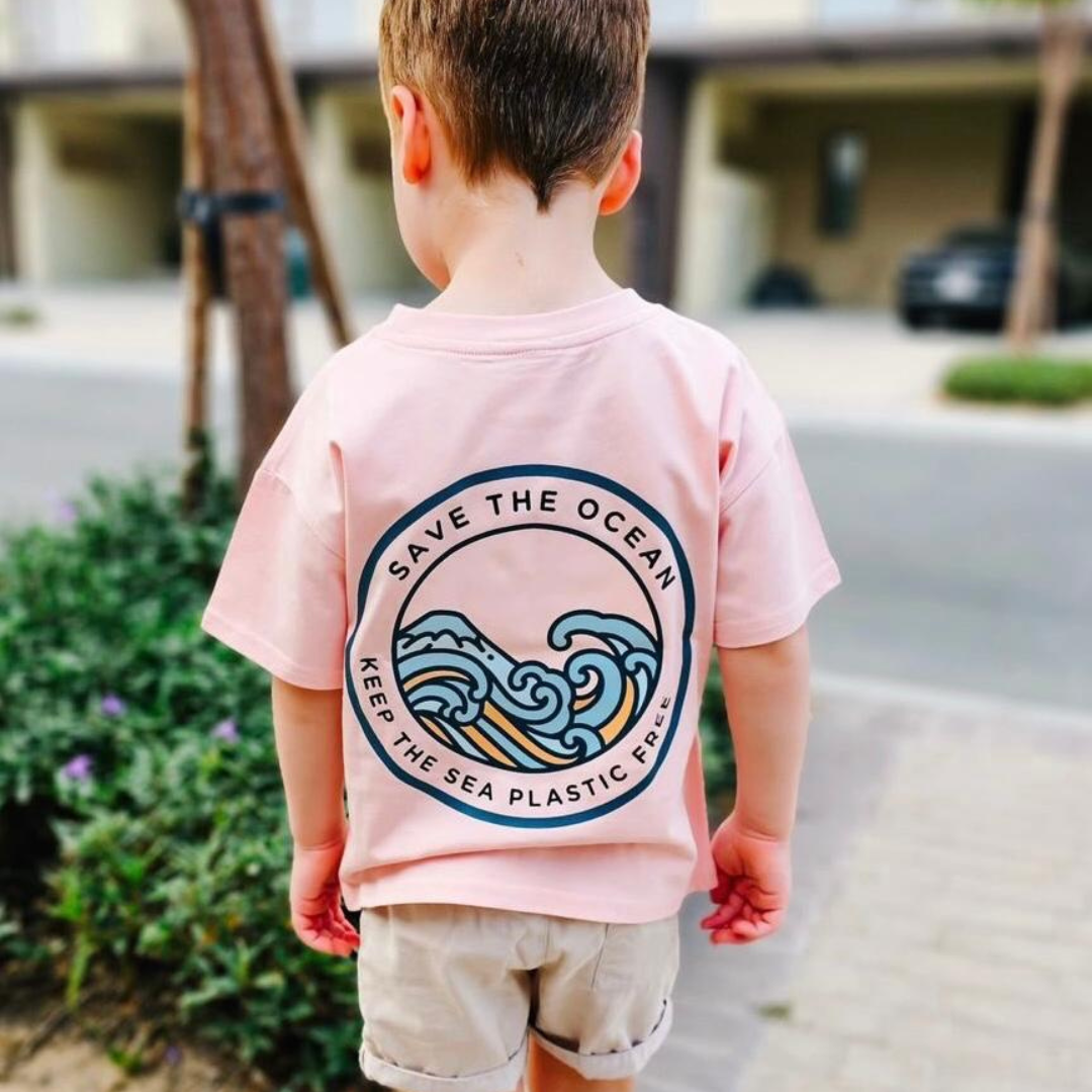 Save the Ocean Tee - Pink