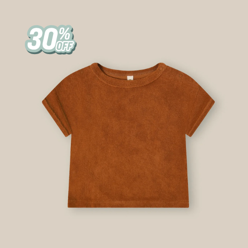 Organic Zoo Terracotta Terry Boxy T-Shirt