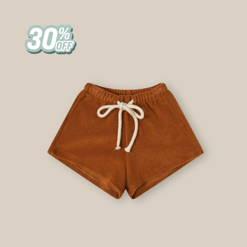 Organic Zoo Terracotta Terry Rope Shorts