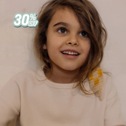 Organic Zoo Ceramic White Waffle Boxy T-Shirt