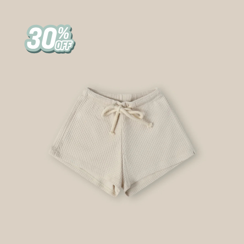 Organic Zoo Ceramic White Waffle Rope Shorts