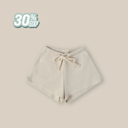 Organic Zoo Ceramic White Waffle Rope Shorts