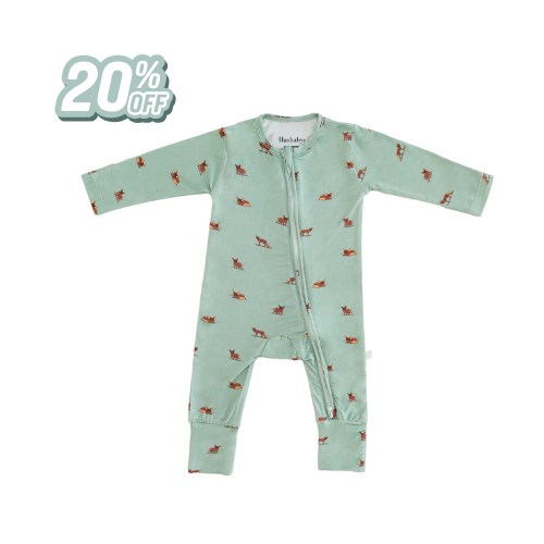 Hushabye Zippered Sleepsuit in Desert Fox