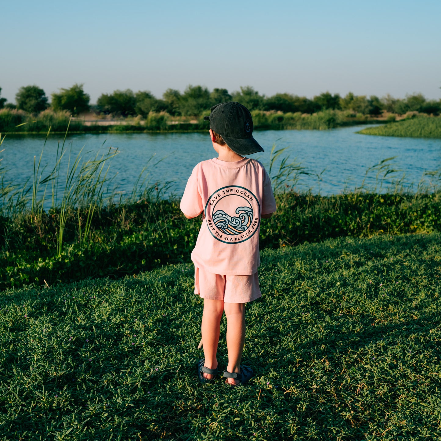 Save the Ocean Tee - Pink