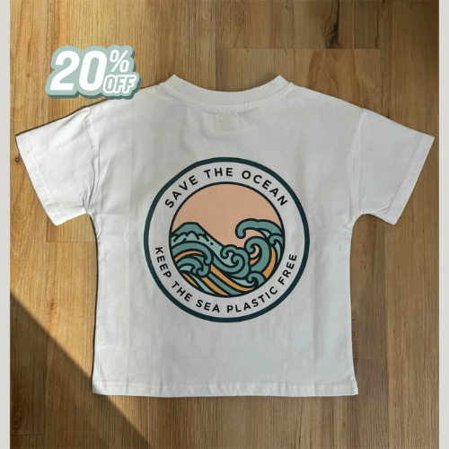 Save the Ocean Tee - White