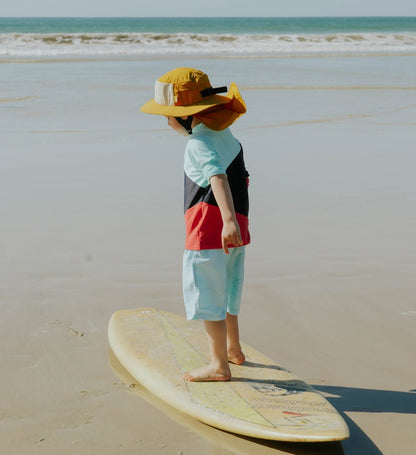 Töastie Unisex Swim Top in Hamptons Blue