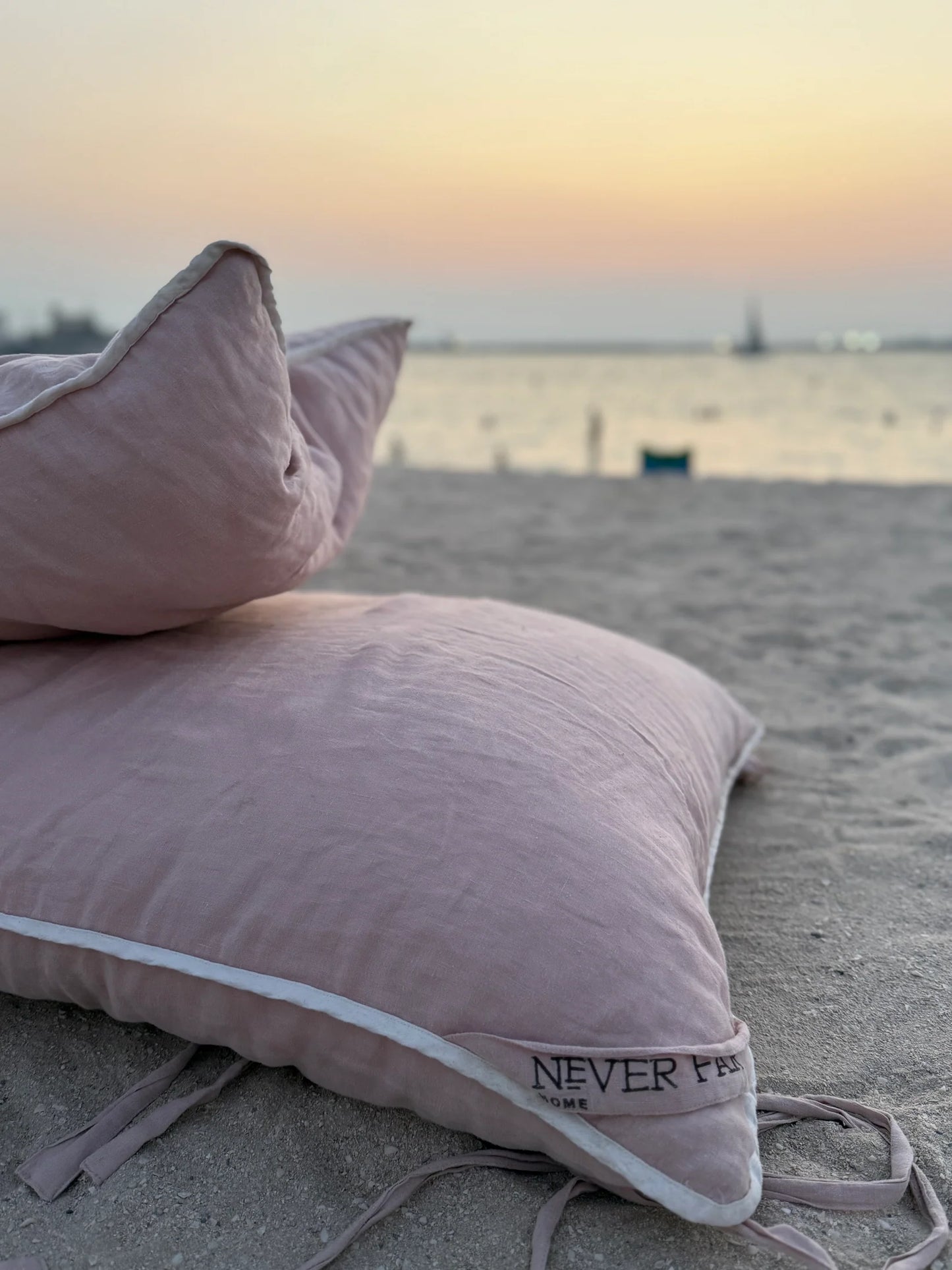 Never Far Home Harrison Small Linen Bed in Steel