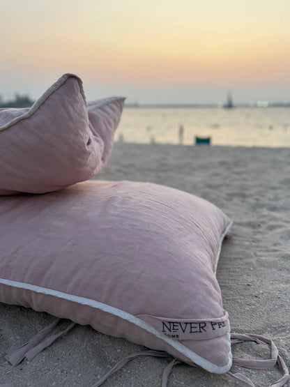 Never Far Home Harrison Small Linen Bed in Steel