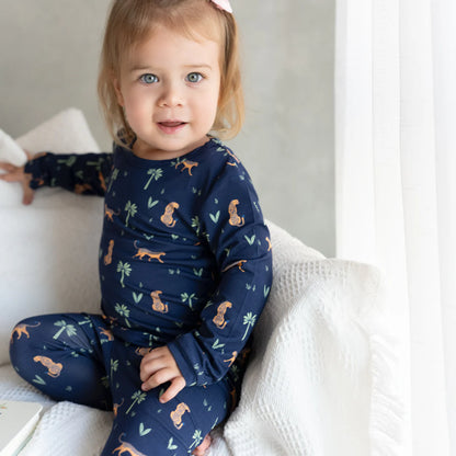 Hushabye Bamboo Pajamas in Arabian Leopard