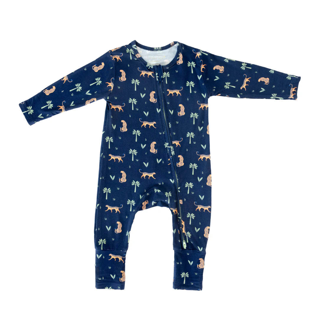 Hushabye Bamboo Sleepsuit in Arabian Leopard