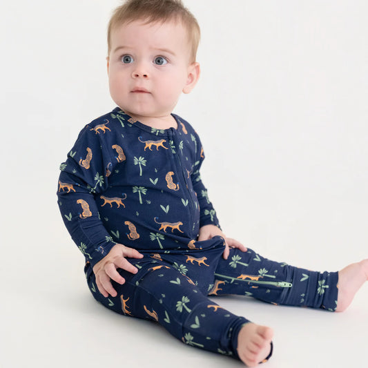 Hushabye Bamboo Sleepsuit in Arabian Leopard