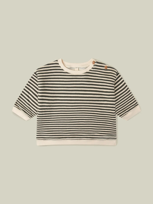 Organic Zoo Stripe Brushed Sweatshirt
