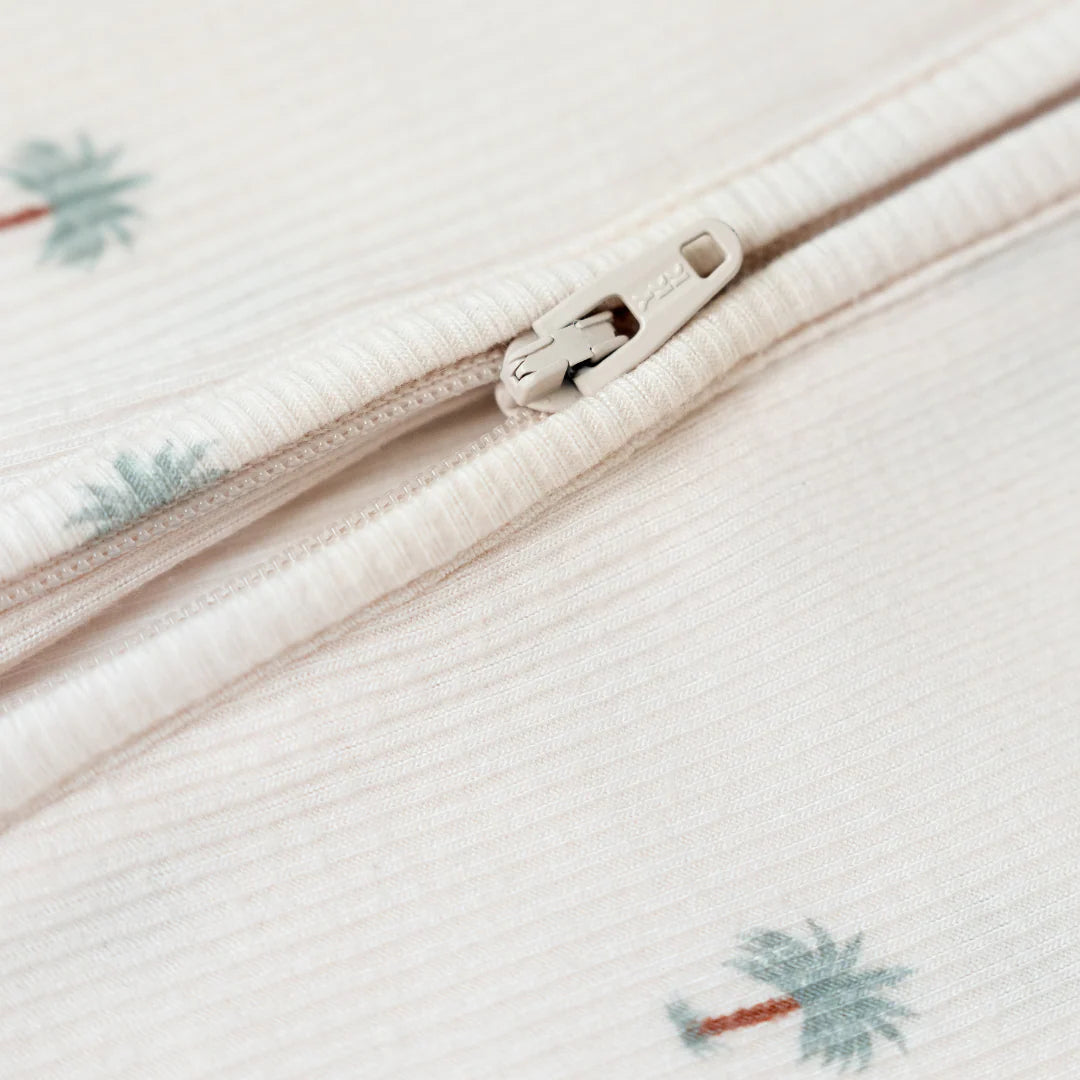 Hushabye Zippered Sleepsuit in Date Palm