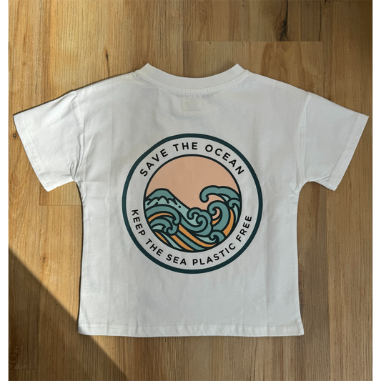 Save the Ocean Tee - White