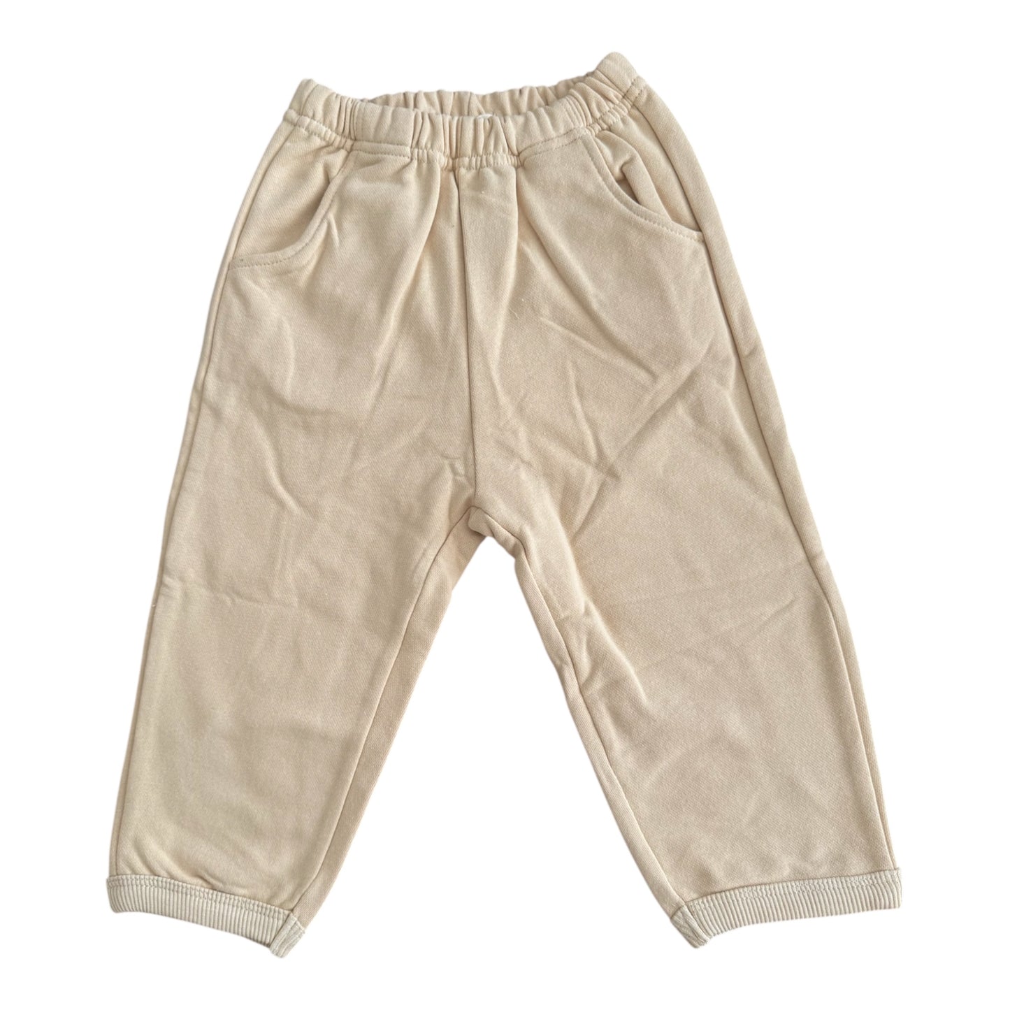 RENT | French Terry Sweatshirt & Pants Set in Beige