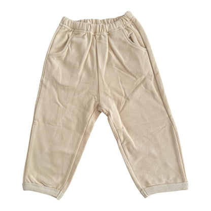 RENT | French Terry Sweatshirt & Pants Set in Beige