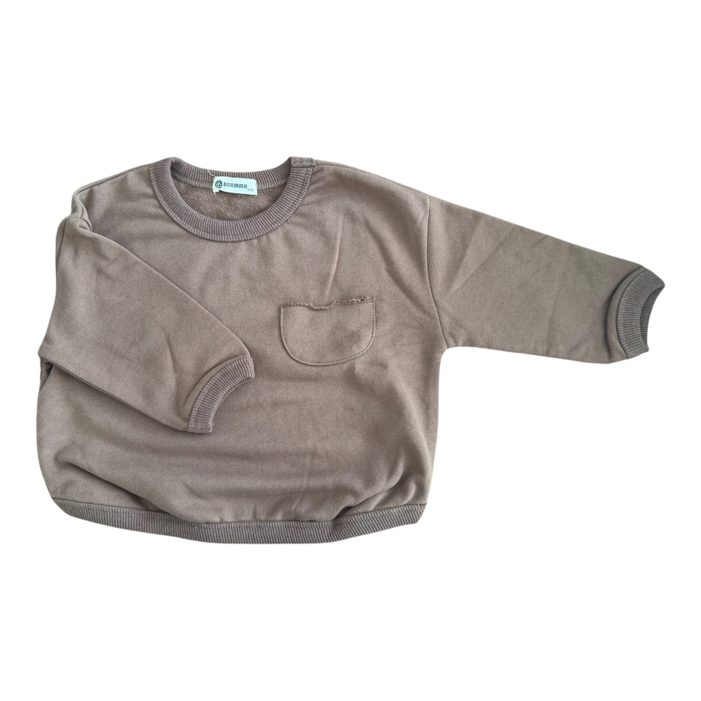 RENT | French Terry Sweatshirt & Pants Set in Brown