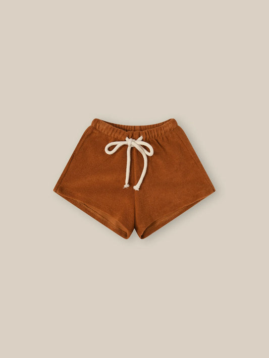 Organic Zoo Terracotta Terry Rope Shorts