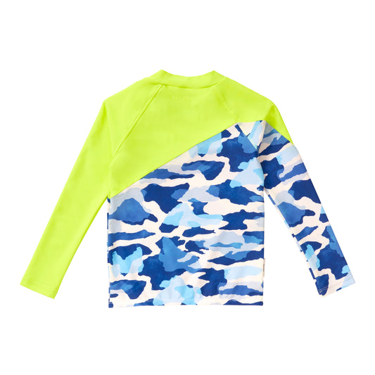 Töastie Unisex Swim Top in Water Camo