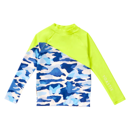 Töastie Unisex Swim Top in Water Camo