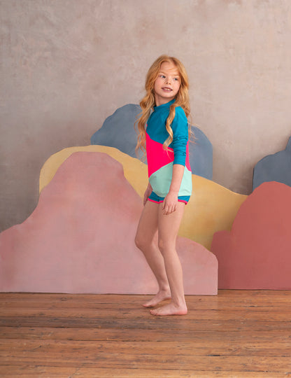 Töastie Unisex Swim Bottoms in Ocean Blue