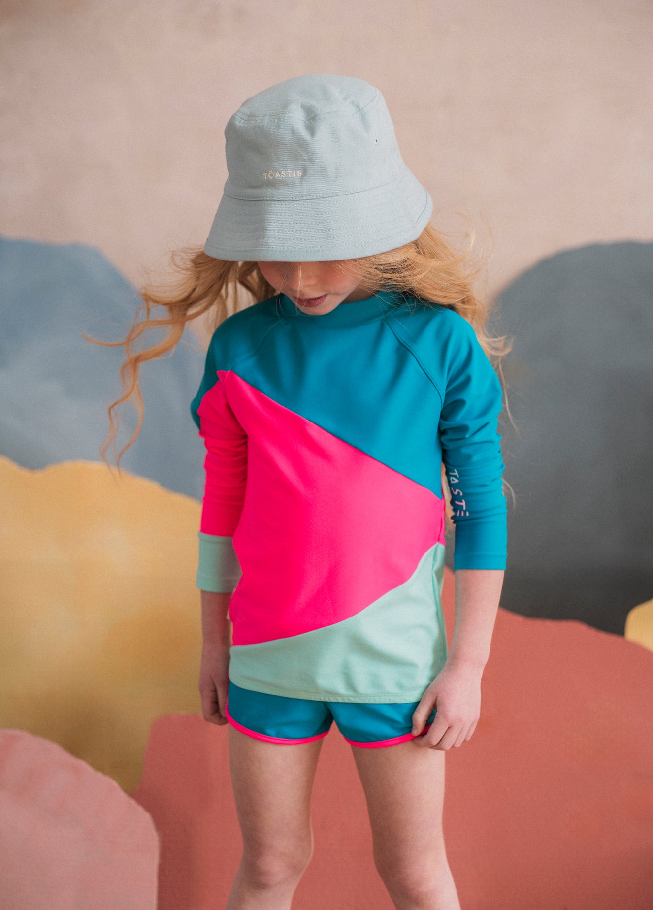 Töastie Unisex Swim Top in Ocean Blue