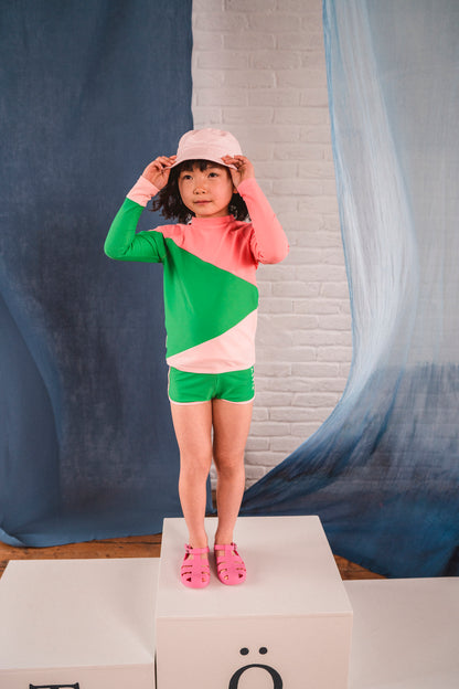 Töastie Unisex Swim Top in Matcha Green