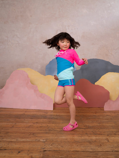 Töastie Unisex Swim Top in Ocean Blue