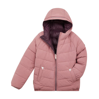 RENT | Töastie Eco Reversible Puffer | Damask Pink & Black Cherry