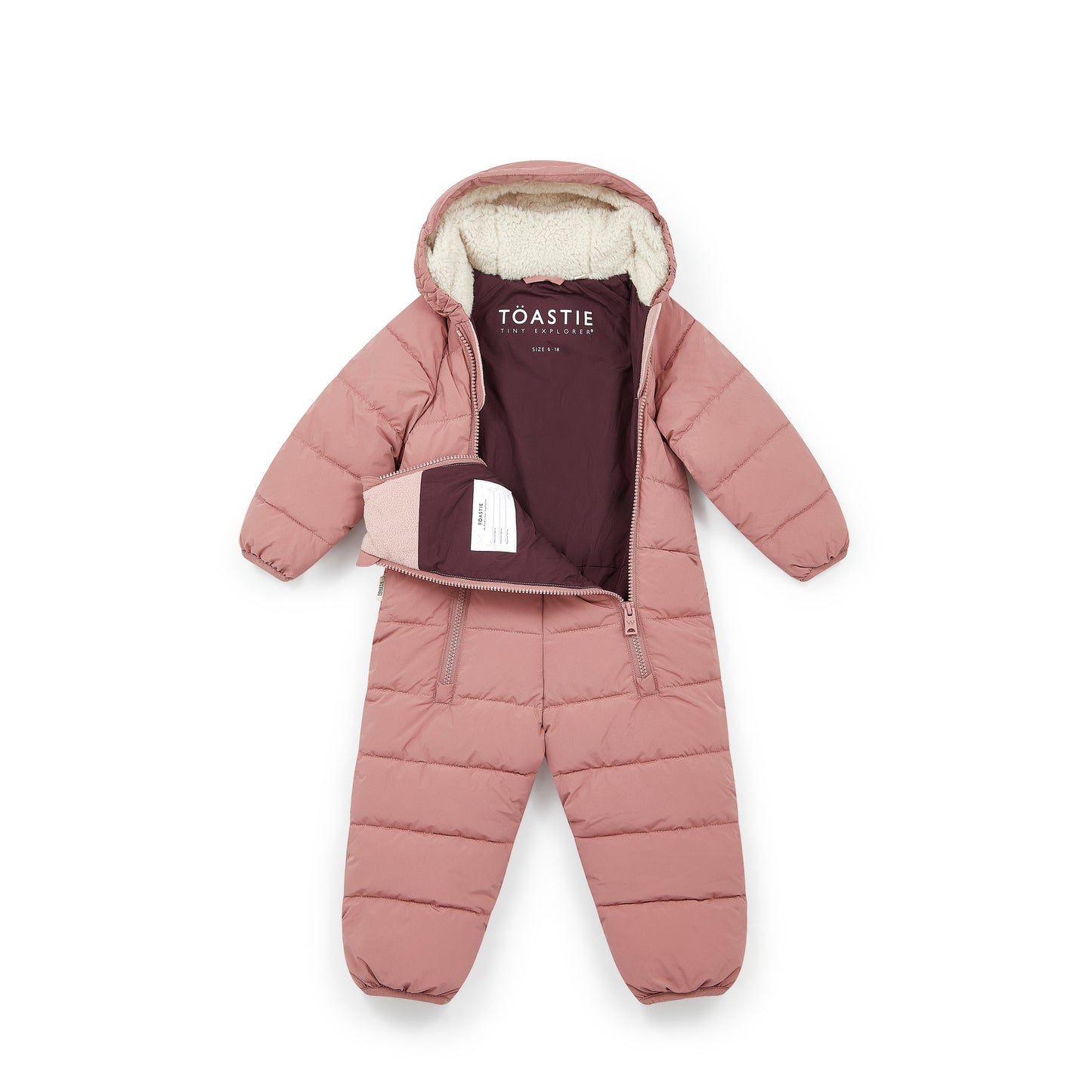 RENT | Töastie Cloud Quilted Onesie | Damask Pink